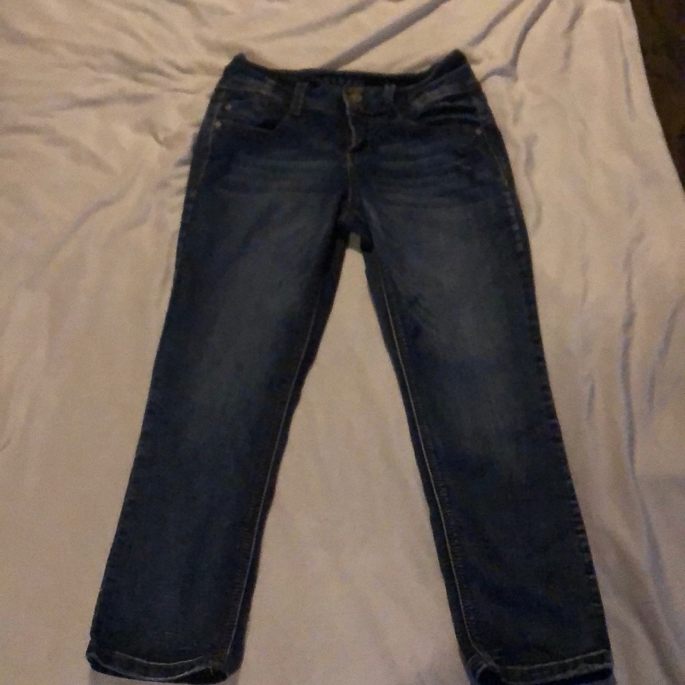 Crop 3 button contour jeans